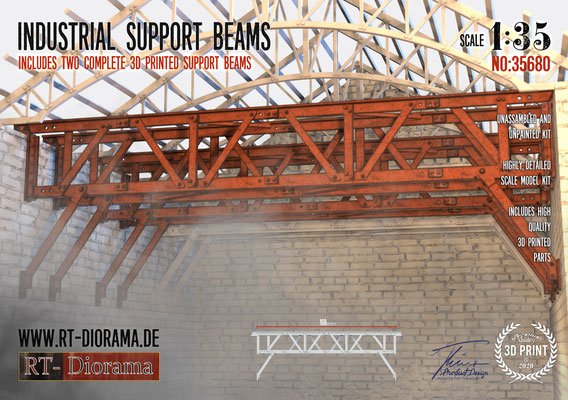 RT DIORAMA 35680 1/35 Industrial Support Beams