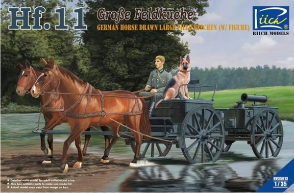 Riich 35013 1/35 HF.11 German Horse Drawn Large Field Kitched (w/figure)