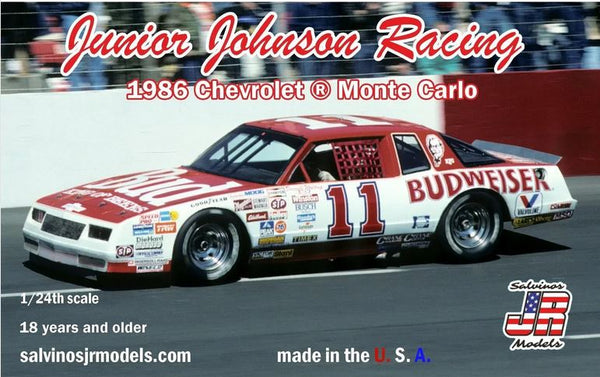 Salvinos JR JJMC1986B 1/24 Junior Johnson '86 Chevrolet Monte Carlo