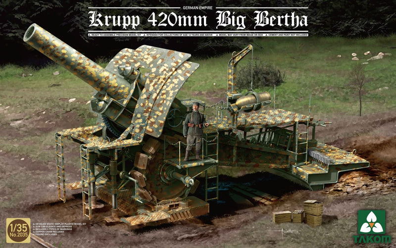 TAKOM 2035 1/35 German Empire Krupp 420mm Big Bertha Siege Howitzer