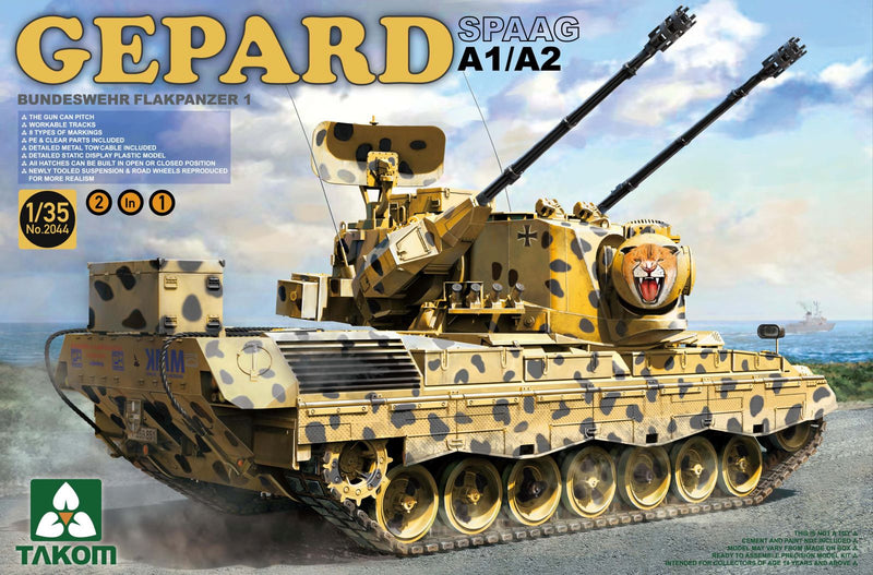 Takom 2044X Bundeswehr Flakpanzer "Gepard"  A1/A2  2 in 1