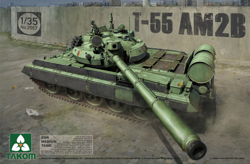 Takom 2057 1/35 DDR / NVA Medium Tank T-55 AM2B