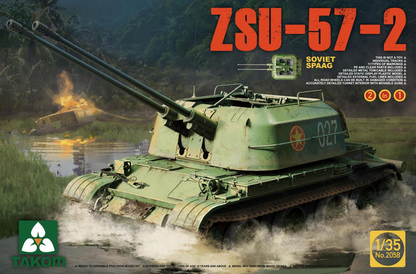 Takom 2058 1/35 Soviet SPAAG ZSU-57-2  2 in 1