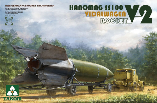 TAKOM 2110 1/35 WWII German V-2 Rocket Transporter Vidalwagen Hanomag SS100
