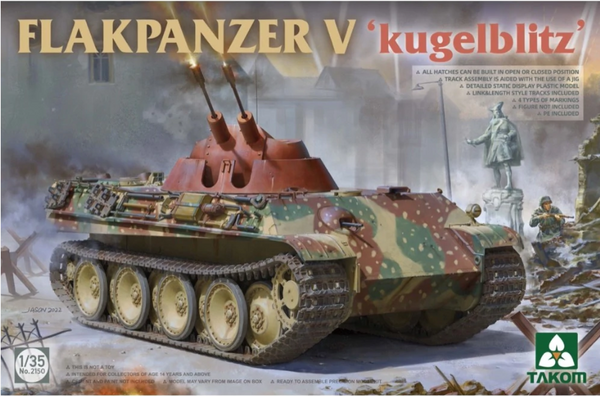 Takom 2150 1/35 Flakpanzer V Kugelblitz