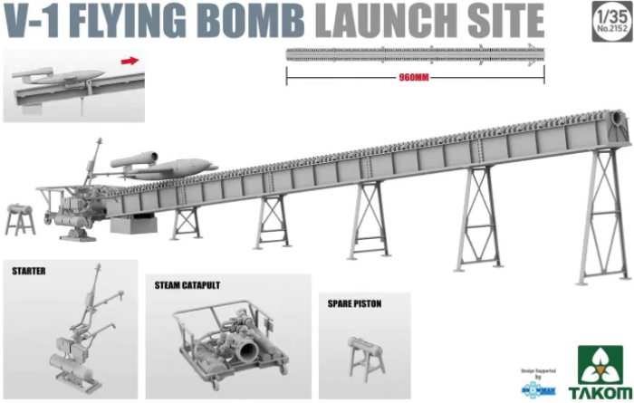 Takom 2152 1/35 V-1 Flying Bomb Launch Site
