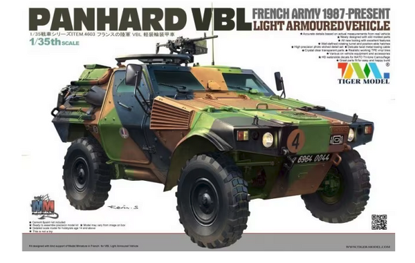 Tiger Model 4603 1/35  Panhard VBL French Army 1987-Present Light Armored Vehicle