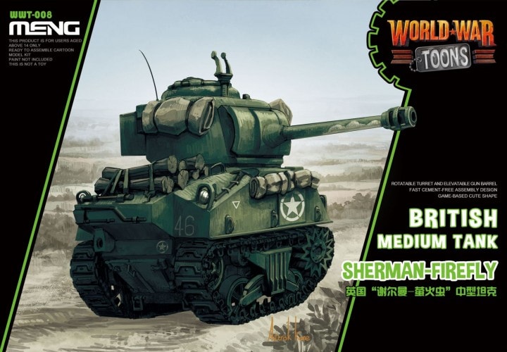 MENG WWT008 World War Toons Sherman-Firefly 1:Egg