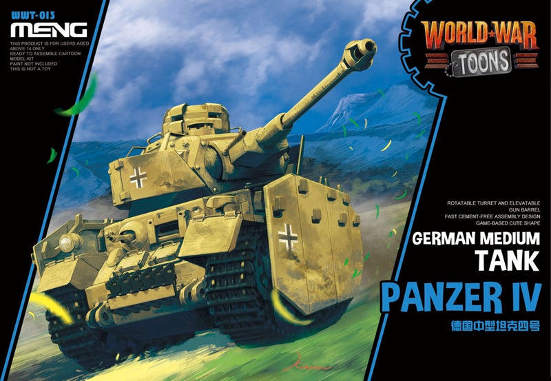 MENG WWT013 World War Toons German Medium Tank Paner IV 1:Egg