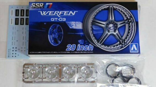 Aoshima 53843 1/24 SSR Werfen GT-03 20in. Wheel Set