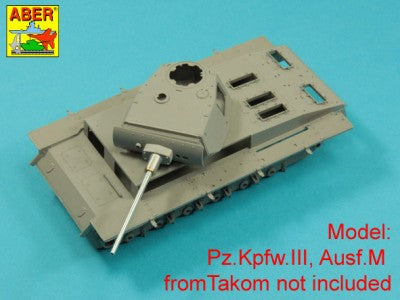 ABER 35L316 1/35 Germ.50mm KwK39L/60 Barrel Pz.Kpfw.III Ausf.J, L, M.