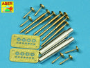 ABER 35L197 Barrels for British WWI Tank Mk.V (Male, Female or Hermaphrodite) for 6 pdr (57mm) gun x 2pcs. 8mm Hotchkiss m.1909 x 6pcs.