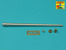 ABER 35L304 7,5cm gun barrel with single baffle muzzle brake for German Tank Tiger I, Ausf.H2 (Dragon)