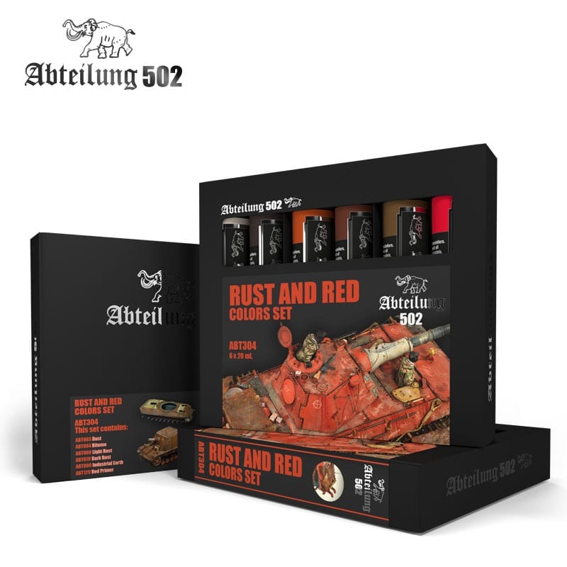 Abteilung502 304 Rust and Red Colors Set