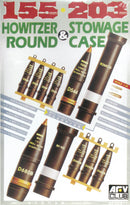 AFV Club 35017 1/35 155/203mm Howitzer Rounds & Case