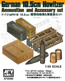 AFV Club 35062 1/35 GERMAN 10.5cm HOWITZER AMMUNITION AND ACCESSORY SET
