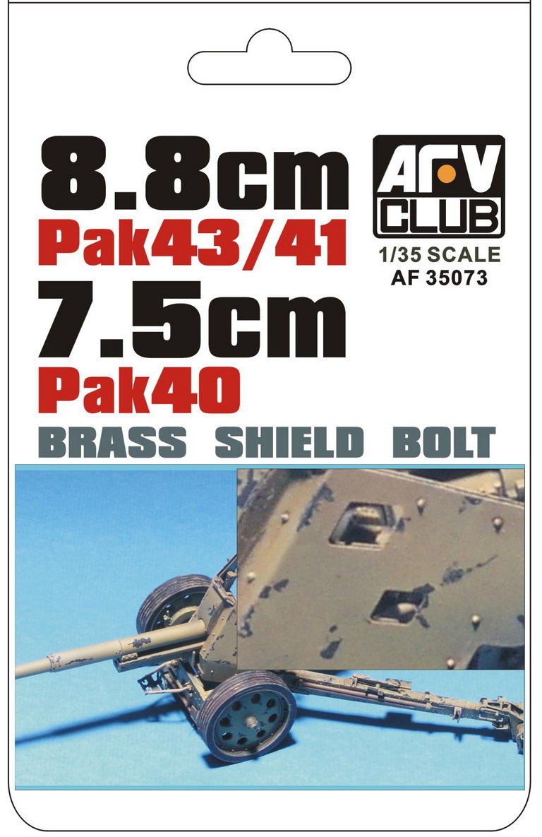AFV Club 35073 1/35 GERMAN Pak43/41 & Pak 40 BRASS SHIELD BOLT SET