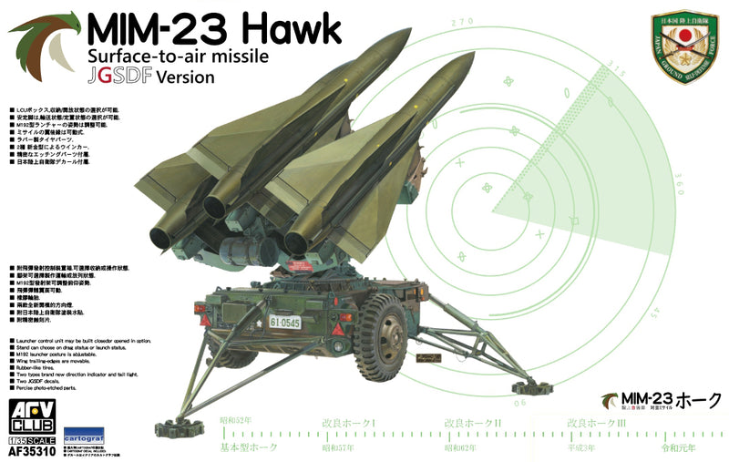 AFV Club 35310 1/35 JGSDF MIM-23 Hawk Surface-to-Air Missile