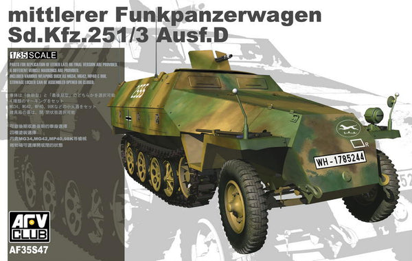 AFV Club 35S47 Mittlerer Funkpanzerwagen Sd.Kfz.251/3 Ausf.D Command Vehicle