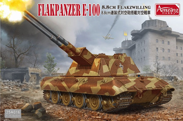 Amusing Hobby 35A016 1/35 Flakpanzer E-100 8.8cm Flakzwilling