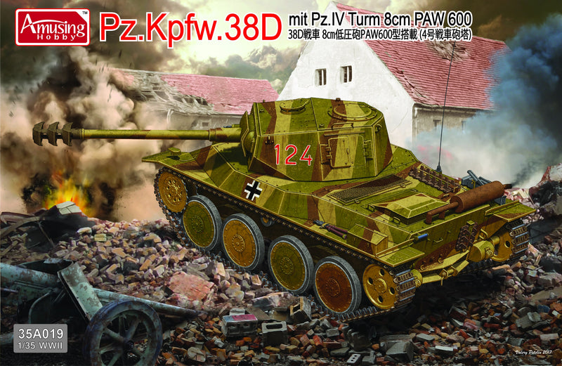 Amusing Hobby 35A019 1/35 Pz.Kpfw.38D mit Panzer IV Turm