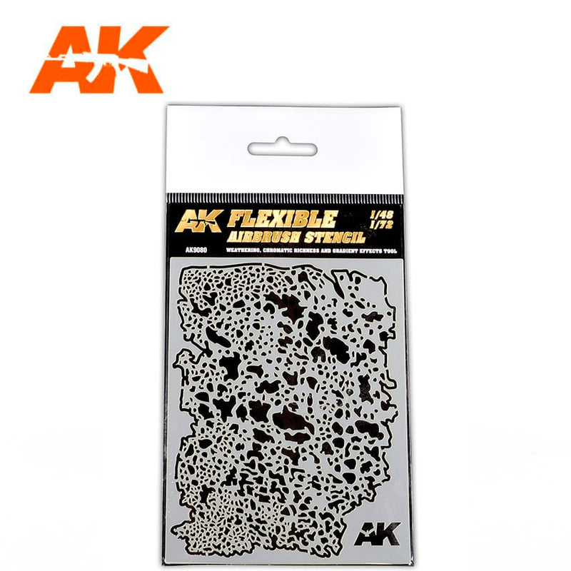 AK 9080 Interactive Flexible Airbrush Stencil 1/48, 1/72