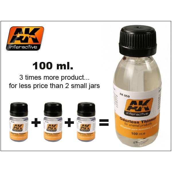AK Interactive 050 Odorless Thinner 100ml