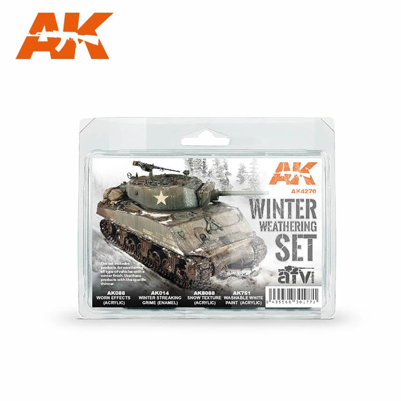 AK Interactive 4270 Winter Weathering Set