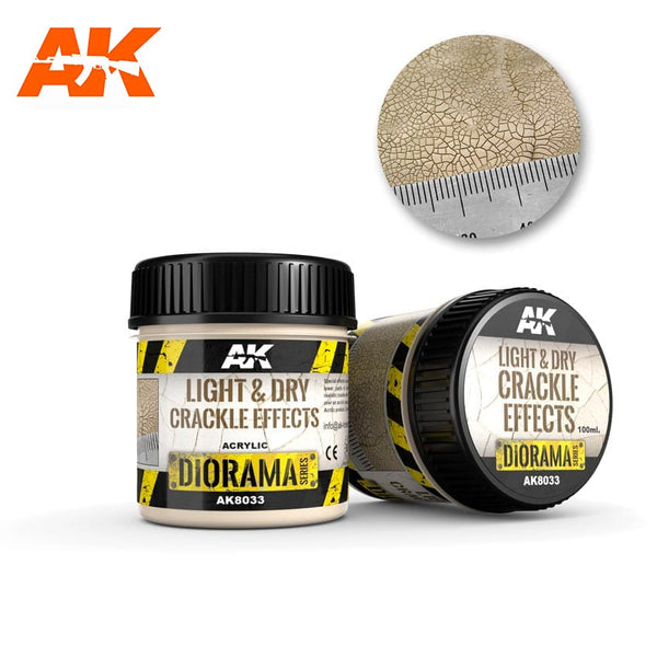 AK Interactive 8033 Light & Dry Crackle Effects- 100ml