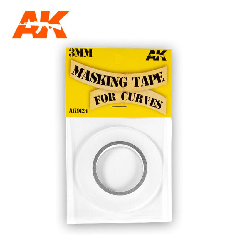 AK Interactive 9124 Masking Tape for Curves 3mm