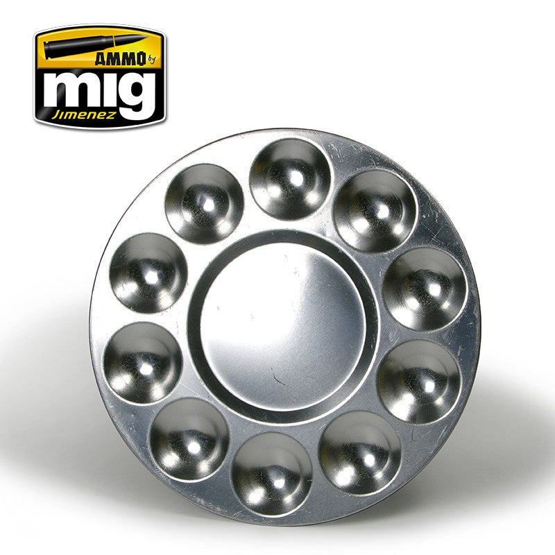 AMMO by Mig 8009 Aluminium Pallet (10 wells)