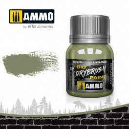 AMMO by Mig 608 Drybrush Paint - Light Olive Green