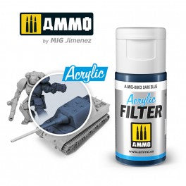 AMMO by Mig 0803 Acrylic Filter - Dark Blue