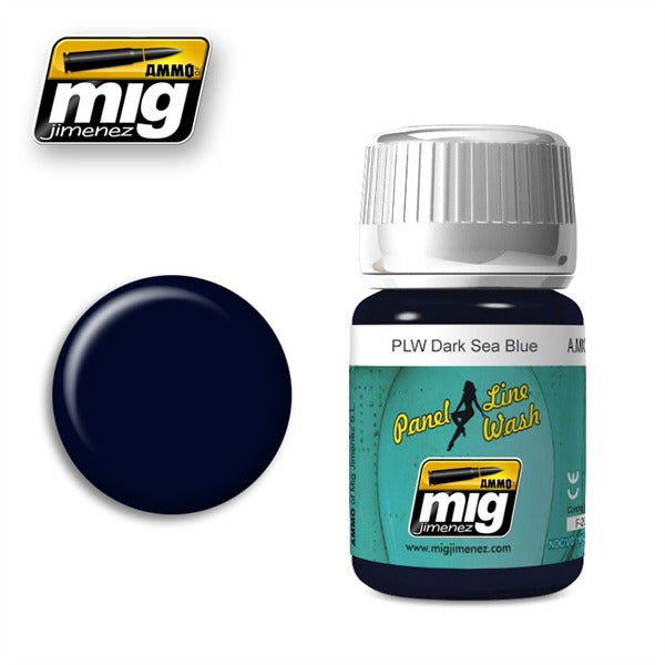 AMMO by Mig 1603 Panel Line Wash Dark Sea Blue