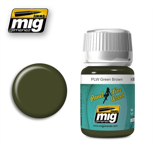 AMMO by Mig 1612 Panel Line Wash Green Brown