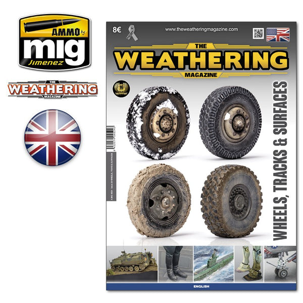 AMMO by Mig 4524 The Weathering Magazine No.25 'WHEELS, TRACKS, SURFACES"