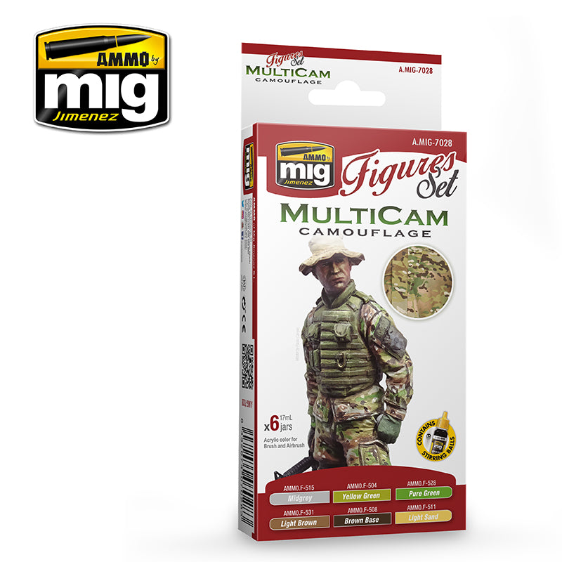 AMMO by Mig 7028 Multicam Camouflage Set for Figures