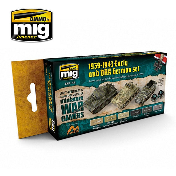 AMMO by Mig 7116 Wargame Early and DAK German Set