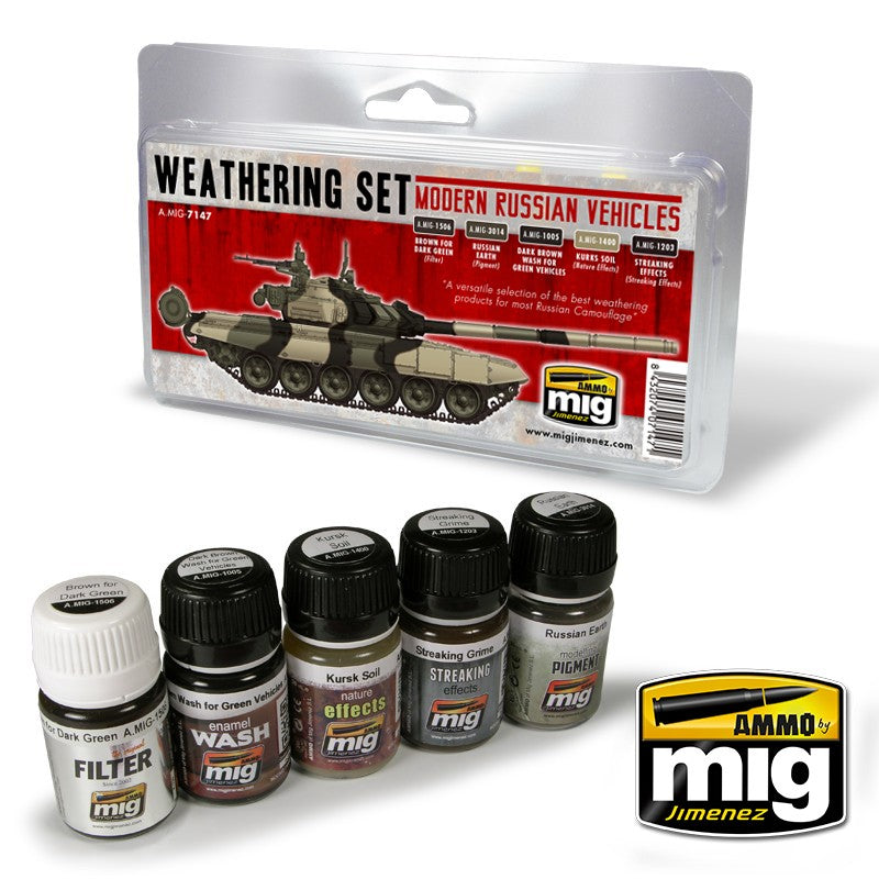 AMMO by Mig 7147 Modern Russian Vehicles Weathering Set