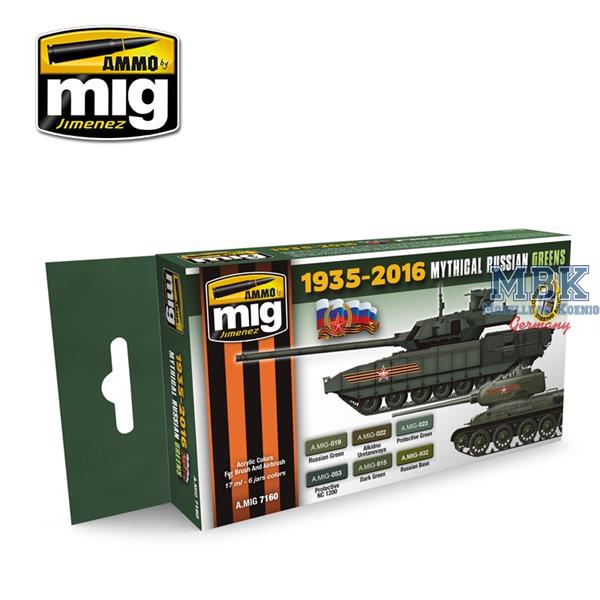 AMMO by Mig 7160 Mythtical  Russian Green Colors 1935-2016
