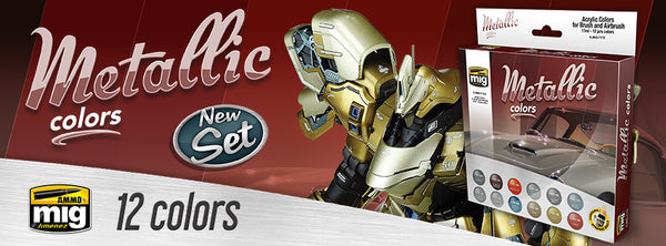 AMMO by Mig 7175 Metallic Colors Set