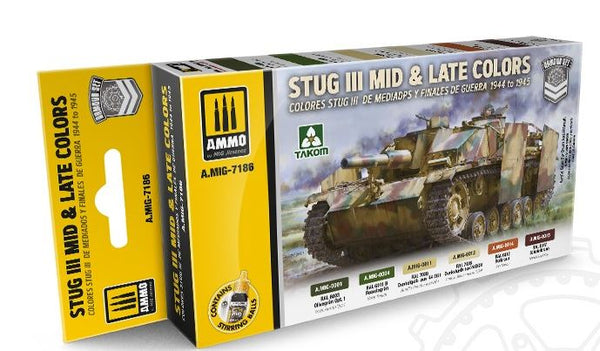 AMMO by Mig 7186 StuG III Mid & Late Colors Set 1944 to 1945