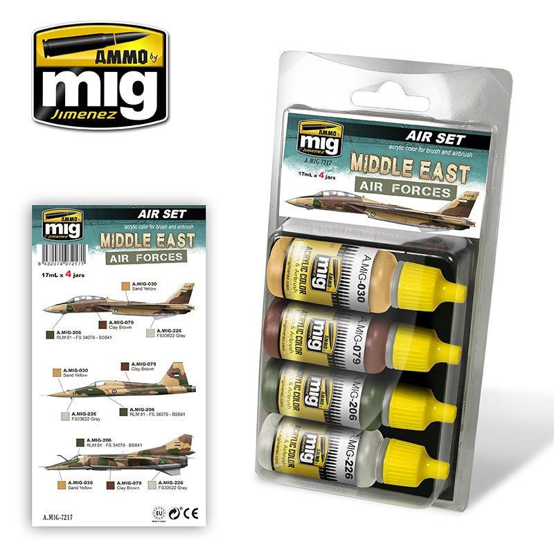 AMMO by Mig 7217 Middle East Air Forces Paint Set