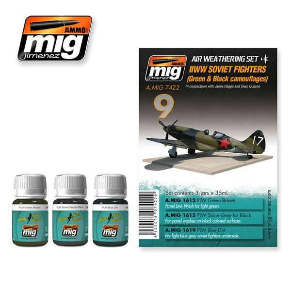 AMMO by Mig 7422 WW2 Soviet Airplanes (Green & Black camouflages)