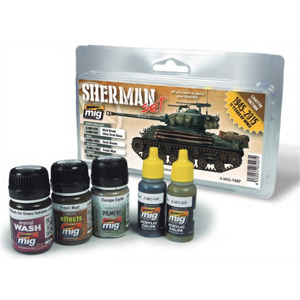 AMMO by Mig 7427 Starter Set for late WWII Sherman (Fury)