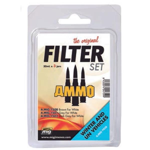 AMMO by Mig 7450 Filter Set for Winter and UN Vehicles