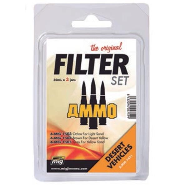 AMMO by Mig 7451 Filter Set for Desert Vehicles