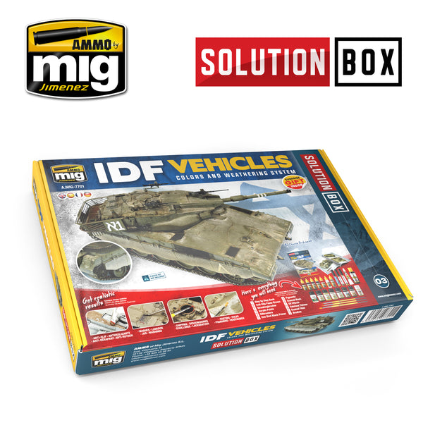 AMMO by Mig 7701 IDF Vehicles Solution Box