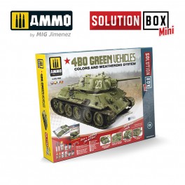 AMMO by Mig 7900 Solution Box MINI - 4BO Russian Green Vehicles