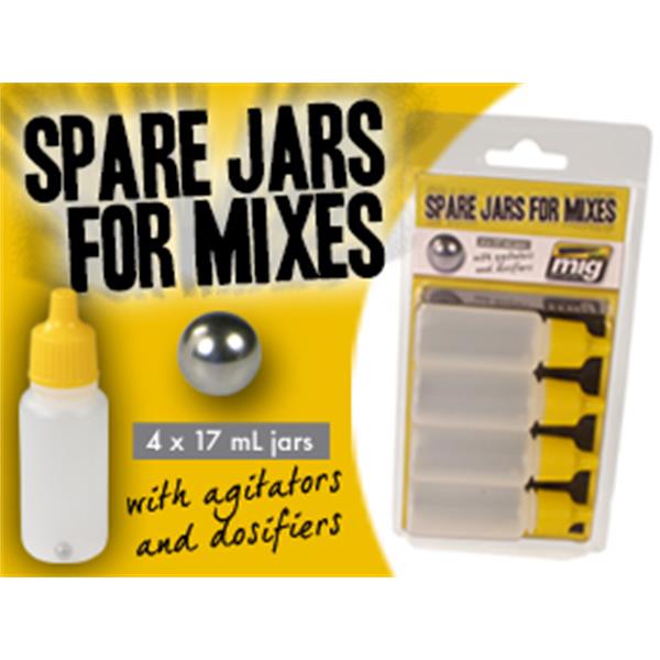 AMMO by Mig 8004 Spare Jars for Mixes